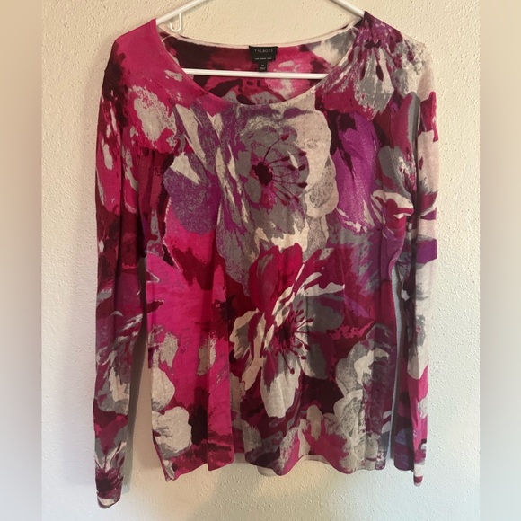 Talbots Tops - Talbots Floral Medium Long Sleeve Top